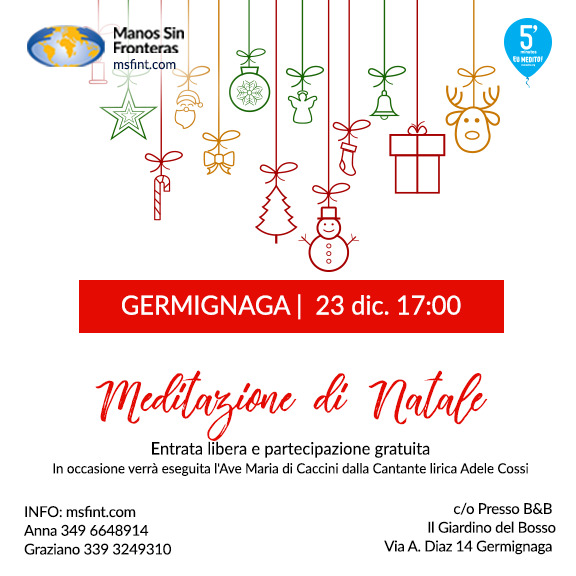 Germignaga (Varese) - 5 MINUTI, IO MEDITO, NATALE CON NOI