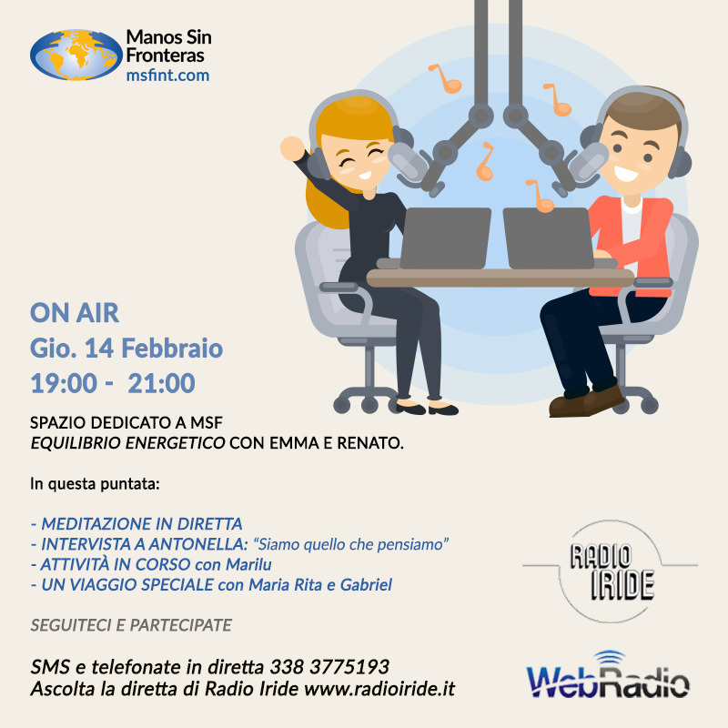 5 MINUTI, IO MEDITO, In radio Meditazione e programma ogni secondo